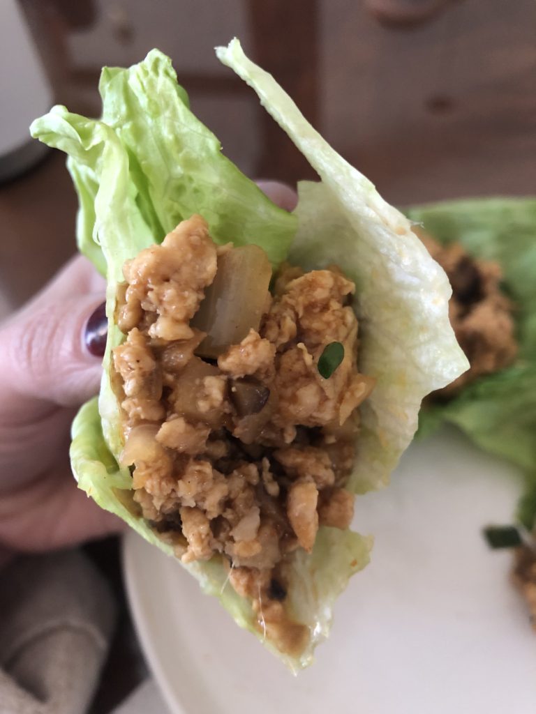 Chicken lettuce wrap